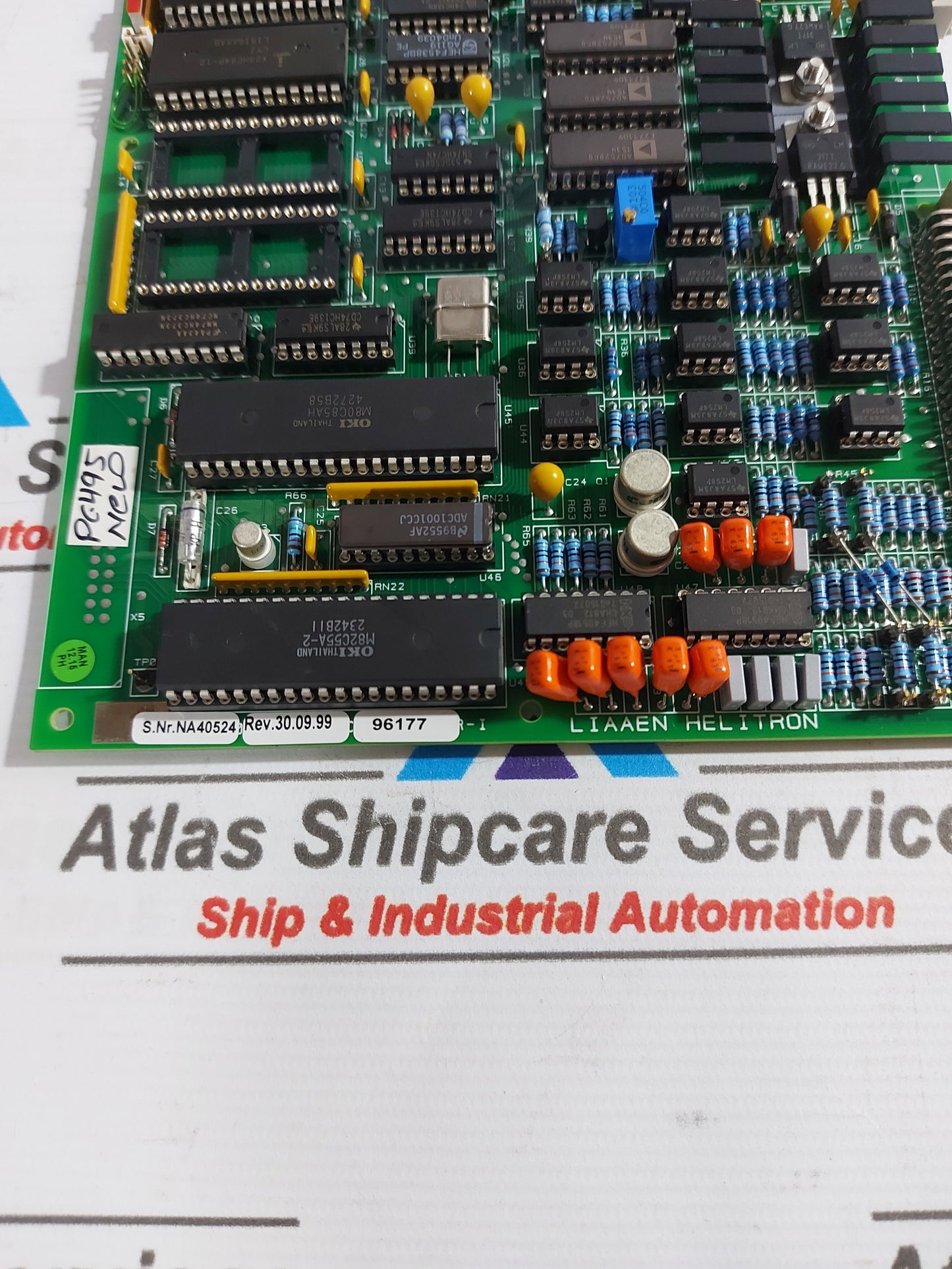 LIAAEN HELITRON DC0016B V3 I/O CONTROLLER-I PCB CARD REV.30.09.99 V3