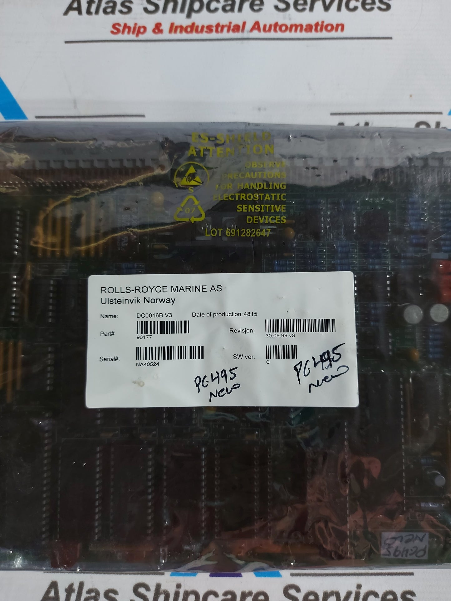 LIAAEN HELITRON DC0016B V3 I/O CONTROLLER-I PCB CARD REV.30.09.99 V3