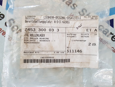 LIEBHERR Z453300033 CYL ROLLER BEARING