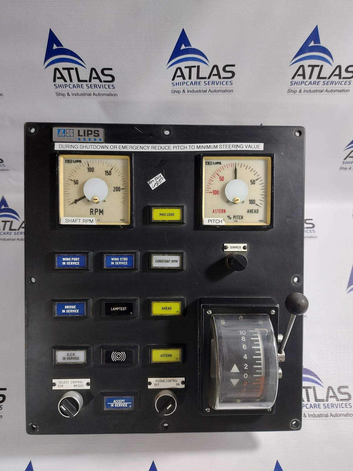 LIPS MARINE PROPULSION CONTROL PANEL