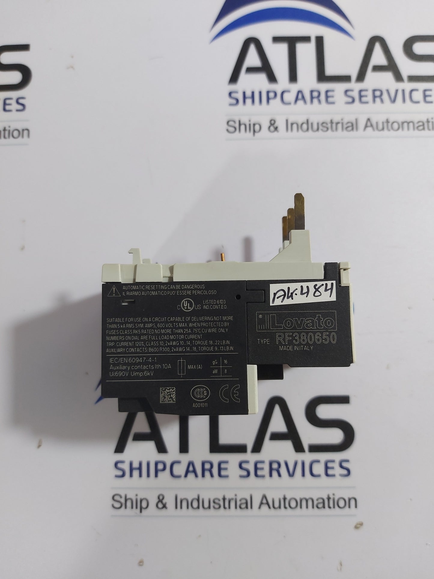 LOVATO RF38 0650 THERMAL OVERLOAD RELAY 10A 690V