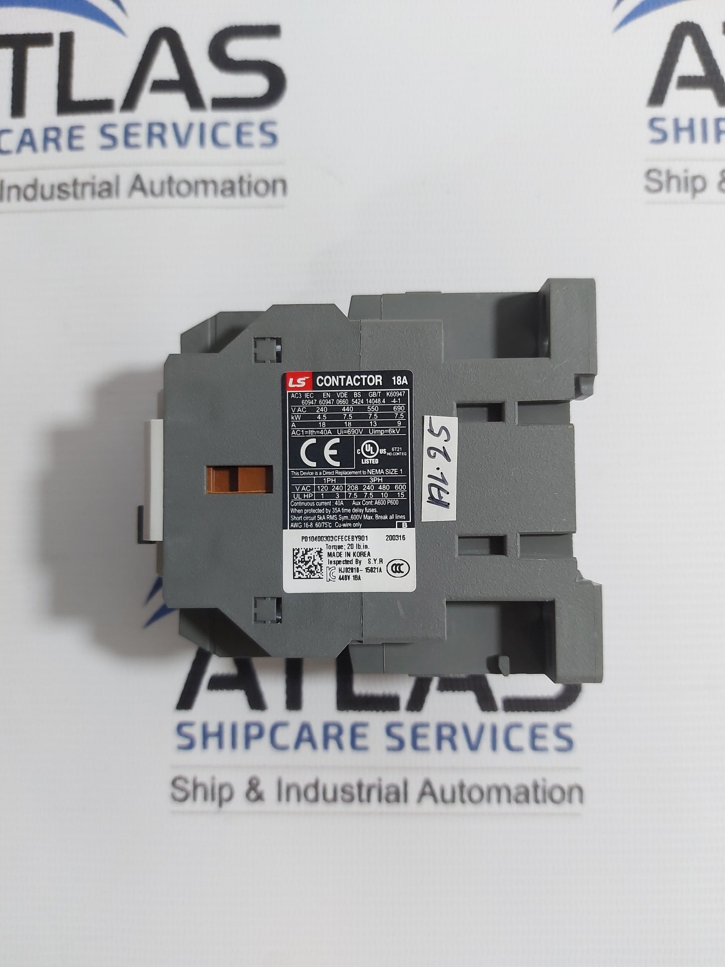 LS ELECTRIC MC-18B MAGNETIC CONTACTOR 18A COIL VOLTAGE 220V