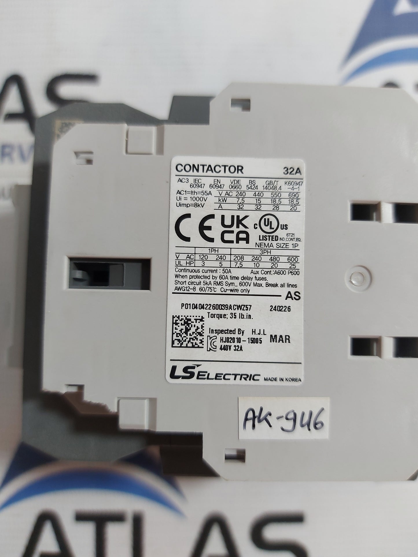 LS ELECTRIC MC-32a CONTACTOR 32A 440V