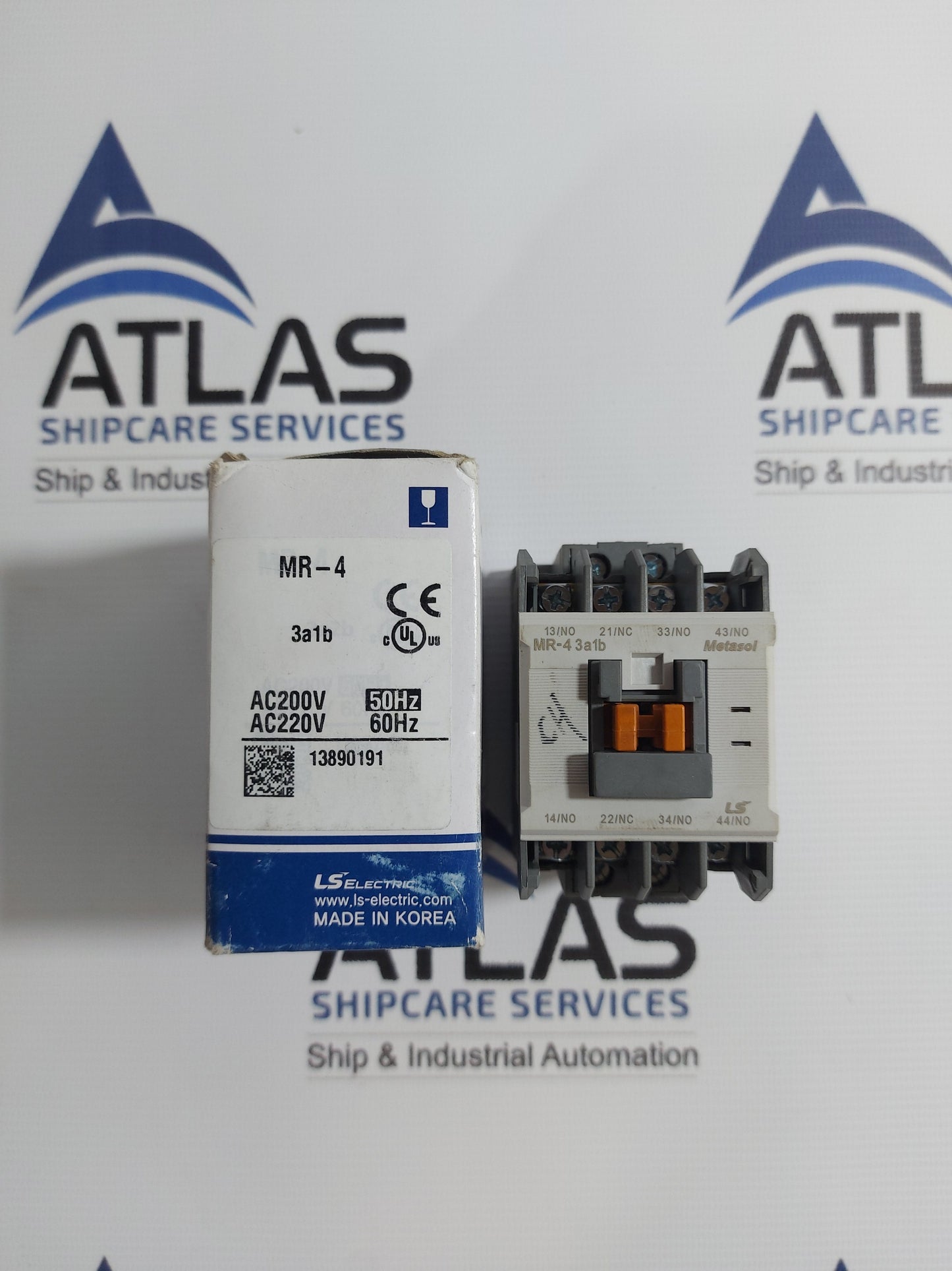LS ELECTRIC MR-4 3a1b AUXILIARY CONTROL RELAY 4 POLE 16A 220V