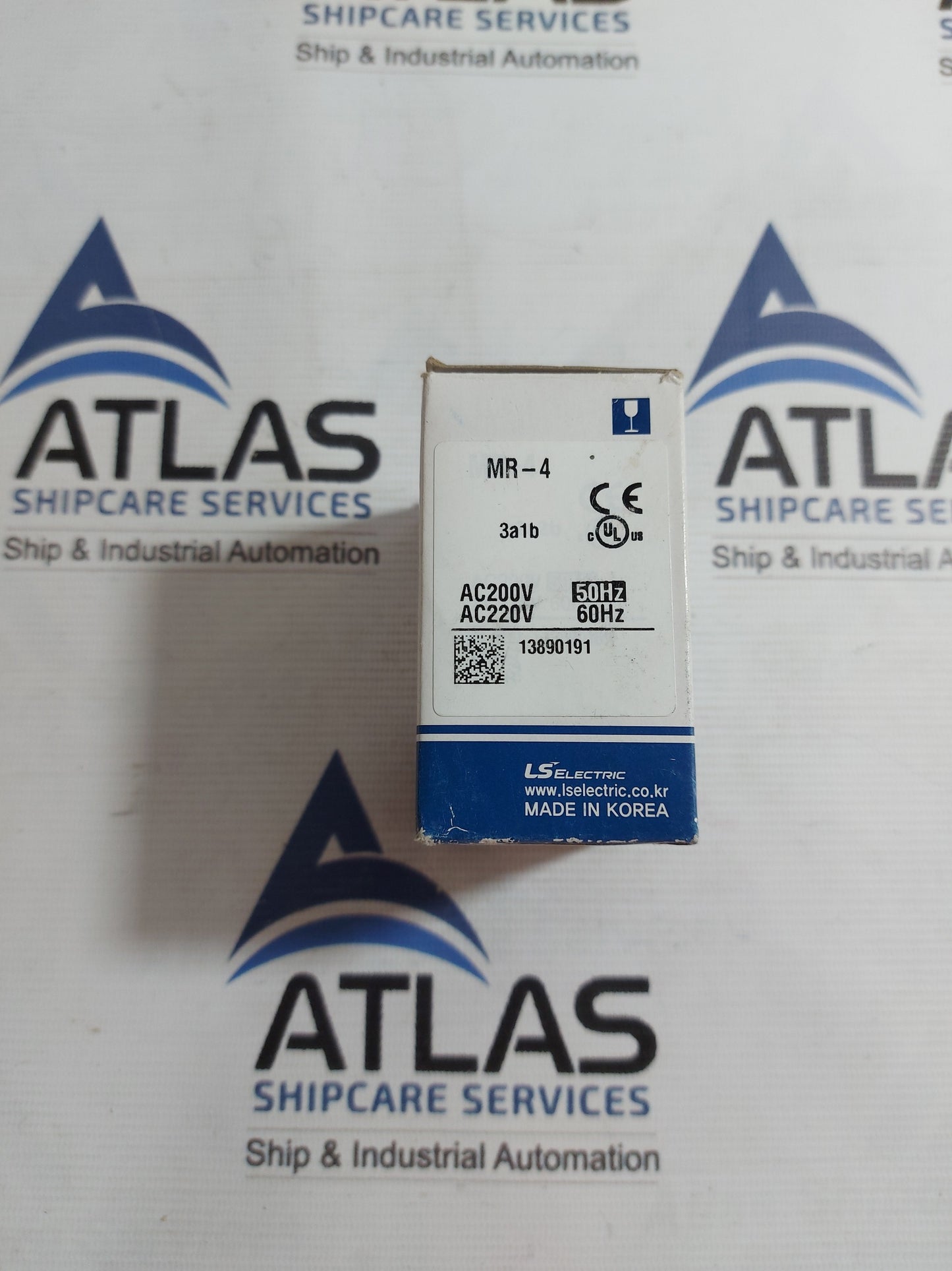 LS ELECTRIC MR-4 3a1b AUXILIARY CONTROL RELAY 4 POLE 200-220V