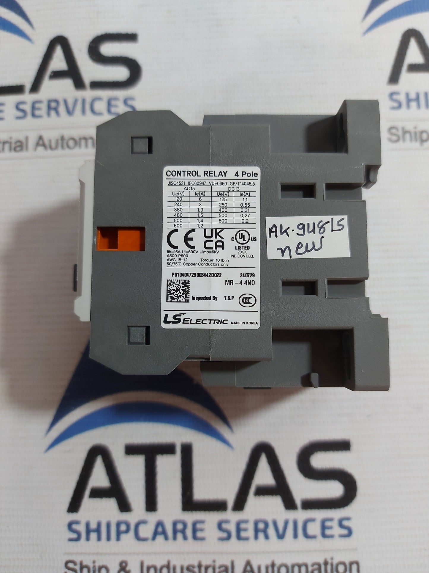 LS ELECTRIC MR-4 4a CONTROL RELAY 4 POLE 16A