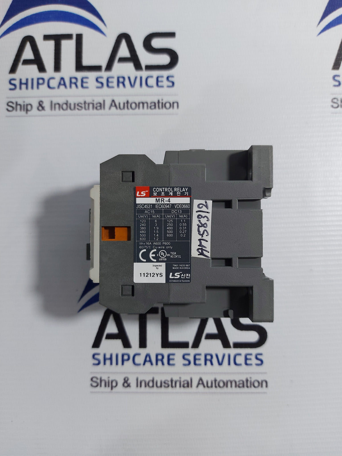 LS INDUSTRIAL MR-4 4b AUXILIARY CONTROL RELAY 4 POLE 16A