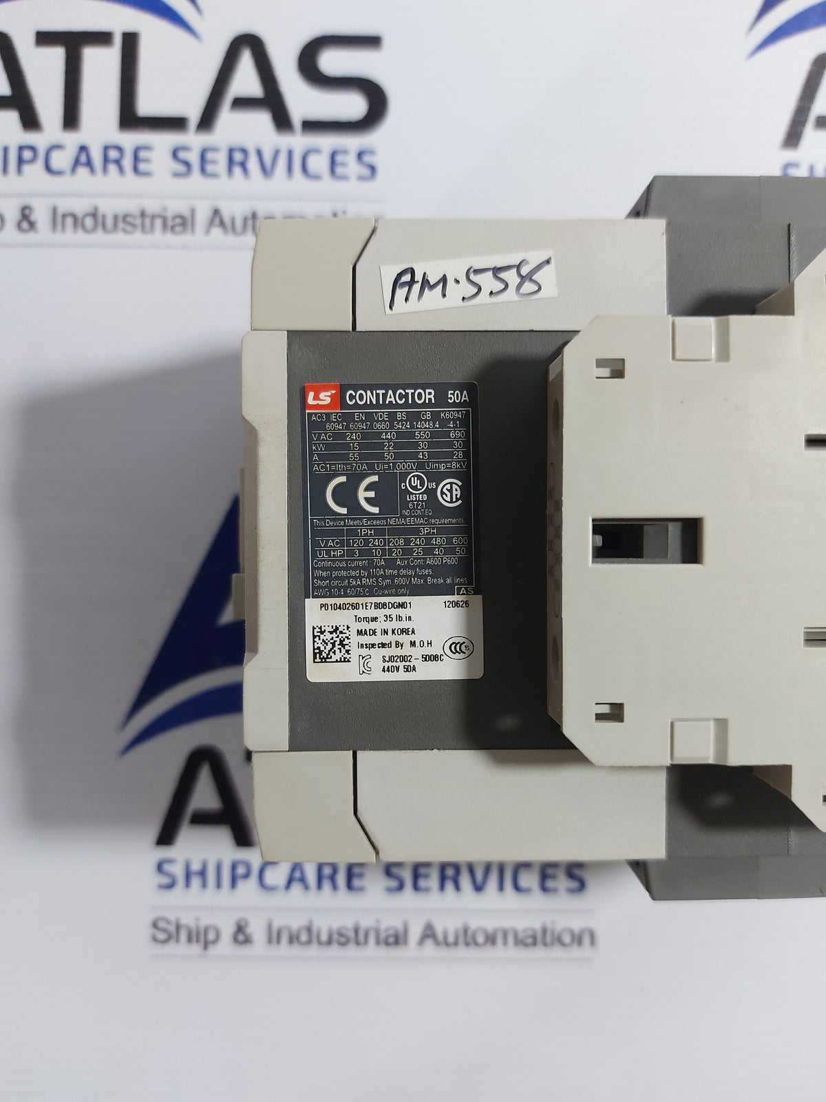 LS METASOL MC-50a CONTACTOR 50A 3 POLE