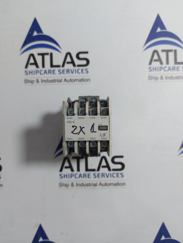 LS METASOL MR-4 3a1b CONTROL RELAY UA-4 AUX CONTACT UNIT 4 POLE