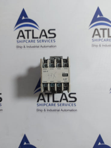 LS METASOL MR-4 4a CONTROL RELAY UA-4 AUX CONTACT UNIT 4 POLE