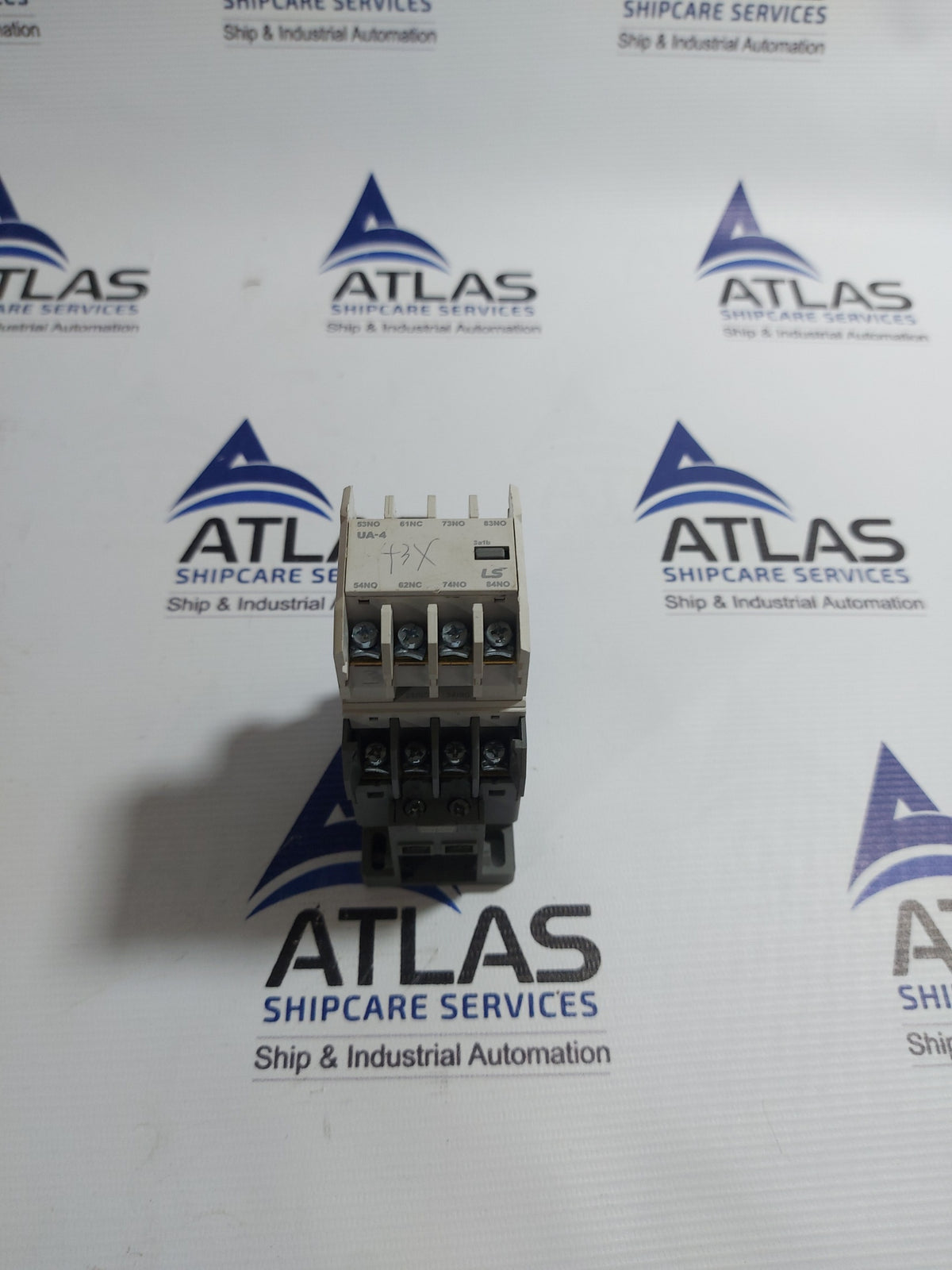 LS METASOL MR-4 4a CONTROL RELAY UA-4 AUX CONTACT UNIT 4 POLE
