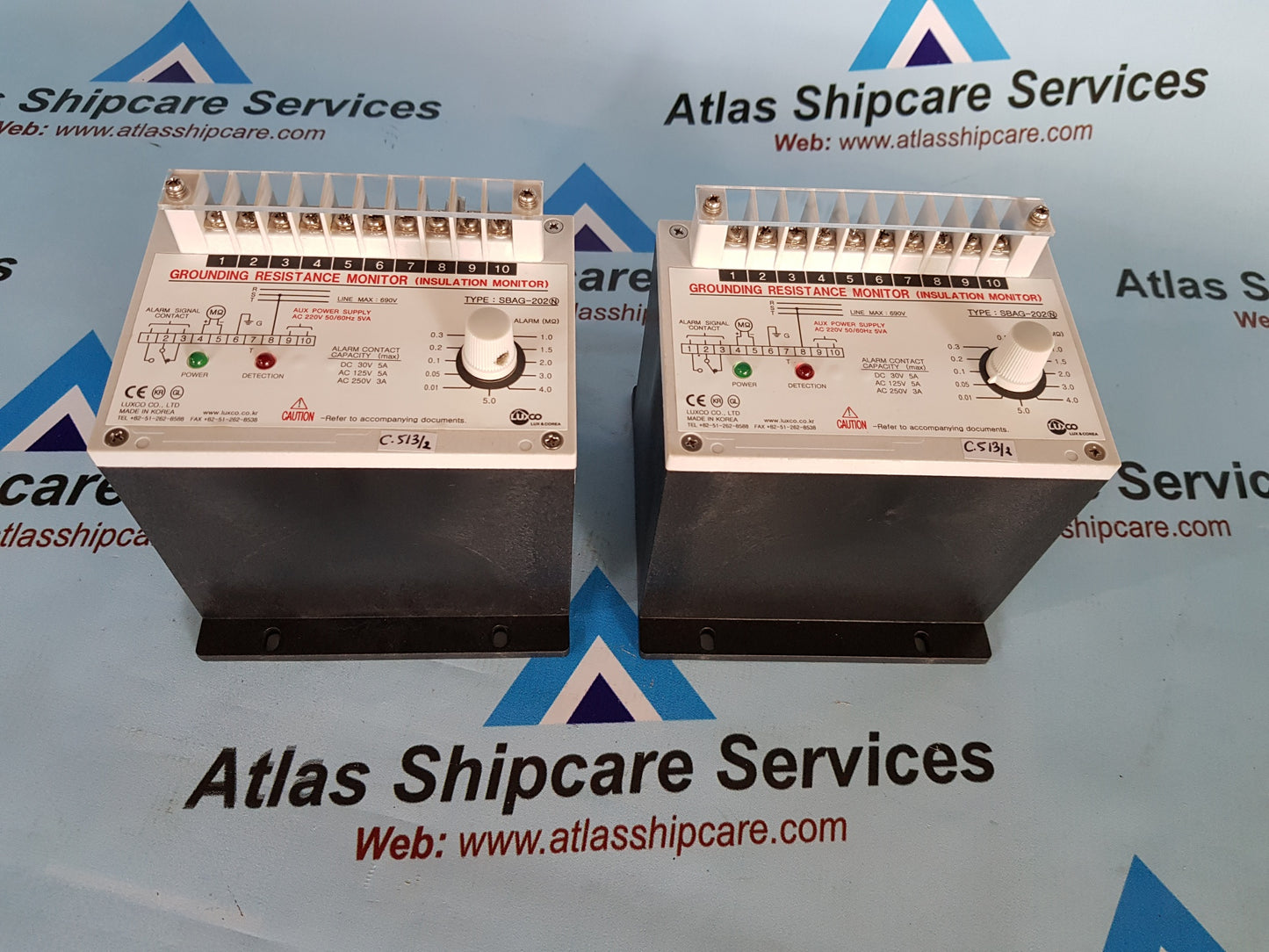 LUXCO SBAG-202 GROUNDING RESISTANCE INSULATION MONITOR