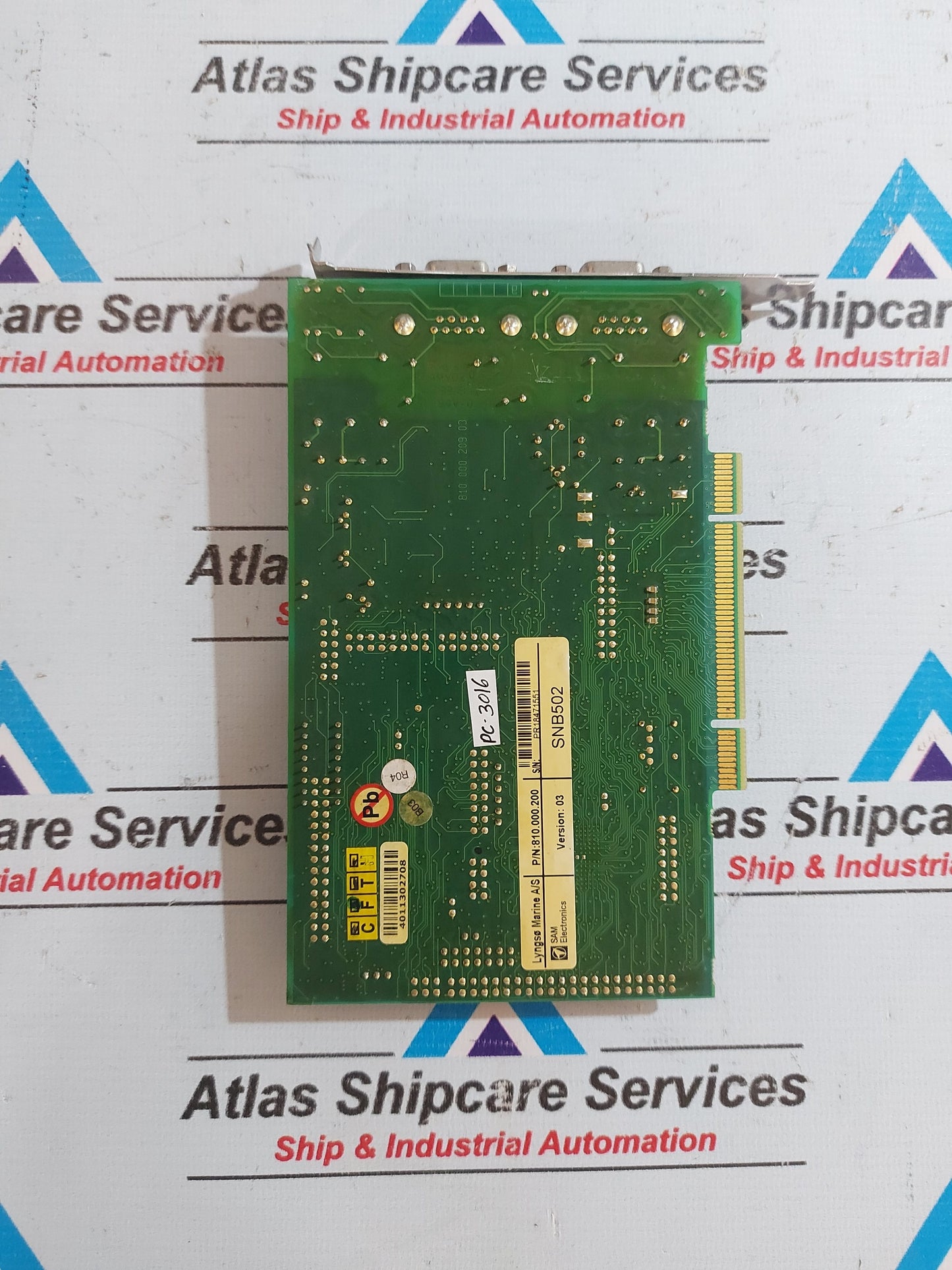 LYNGSO MARINE/SAM ELECTRONICS SNB502 PCB CARD P/N 810.000.200