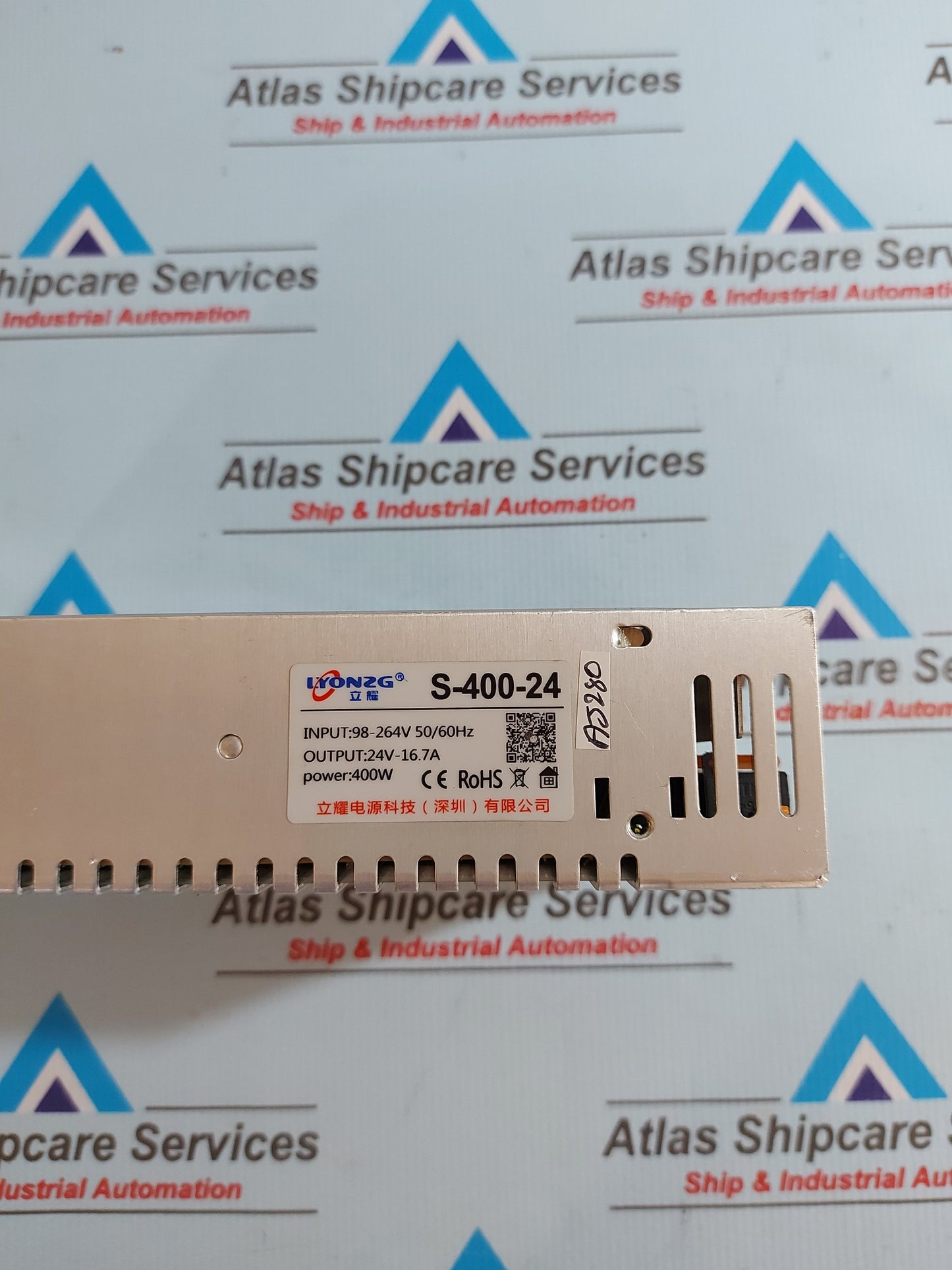 LYONZG S-400-24 REGULATED SWITCHING POWER SUPPLY 24V-16.7A