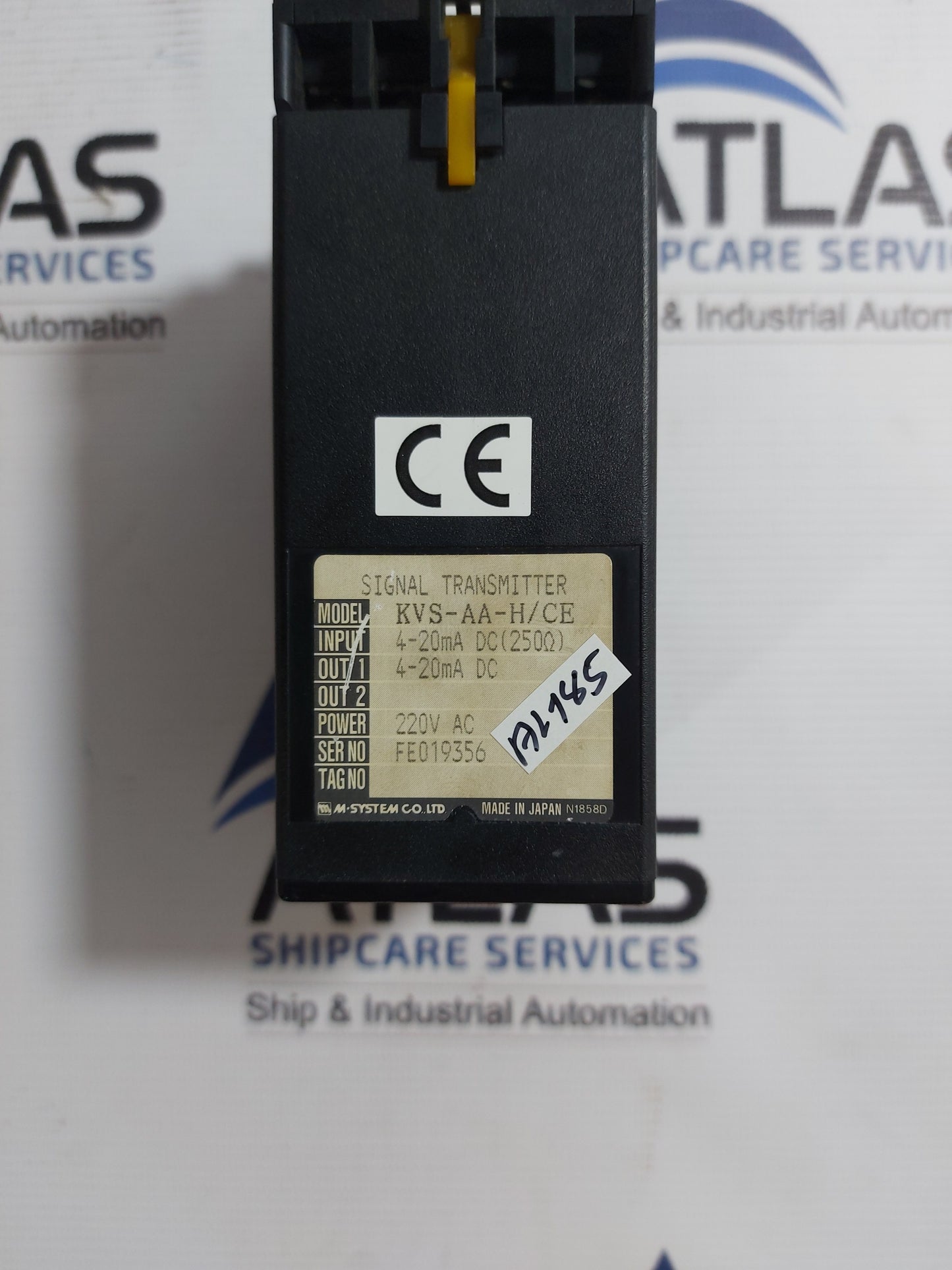 M-SYSTEM K-UNIT KVS-AA-H/CE SIGNAL TRANSMITTER 4-20mA (250Ω)