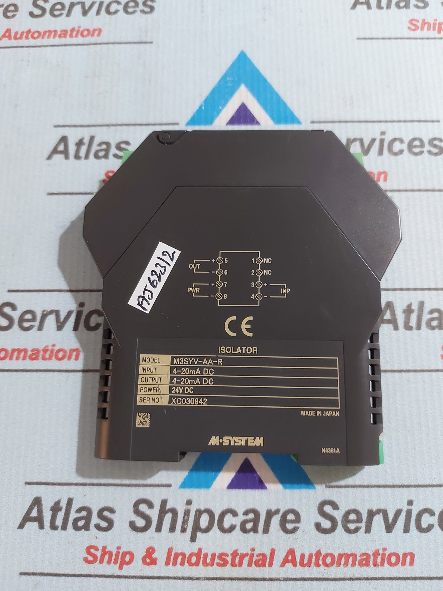 M-SYSTEM M3SYV-AA-R SIGNAL ISOLATOR 4-20mA DC