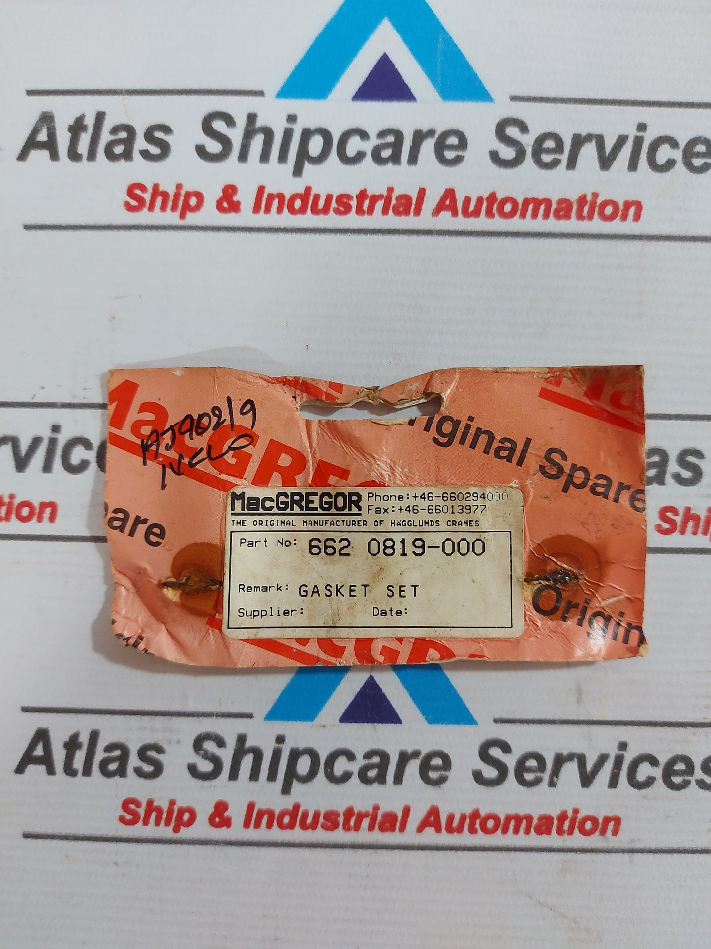 MACGREGOR 662 0819-000 GASKET SET