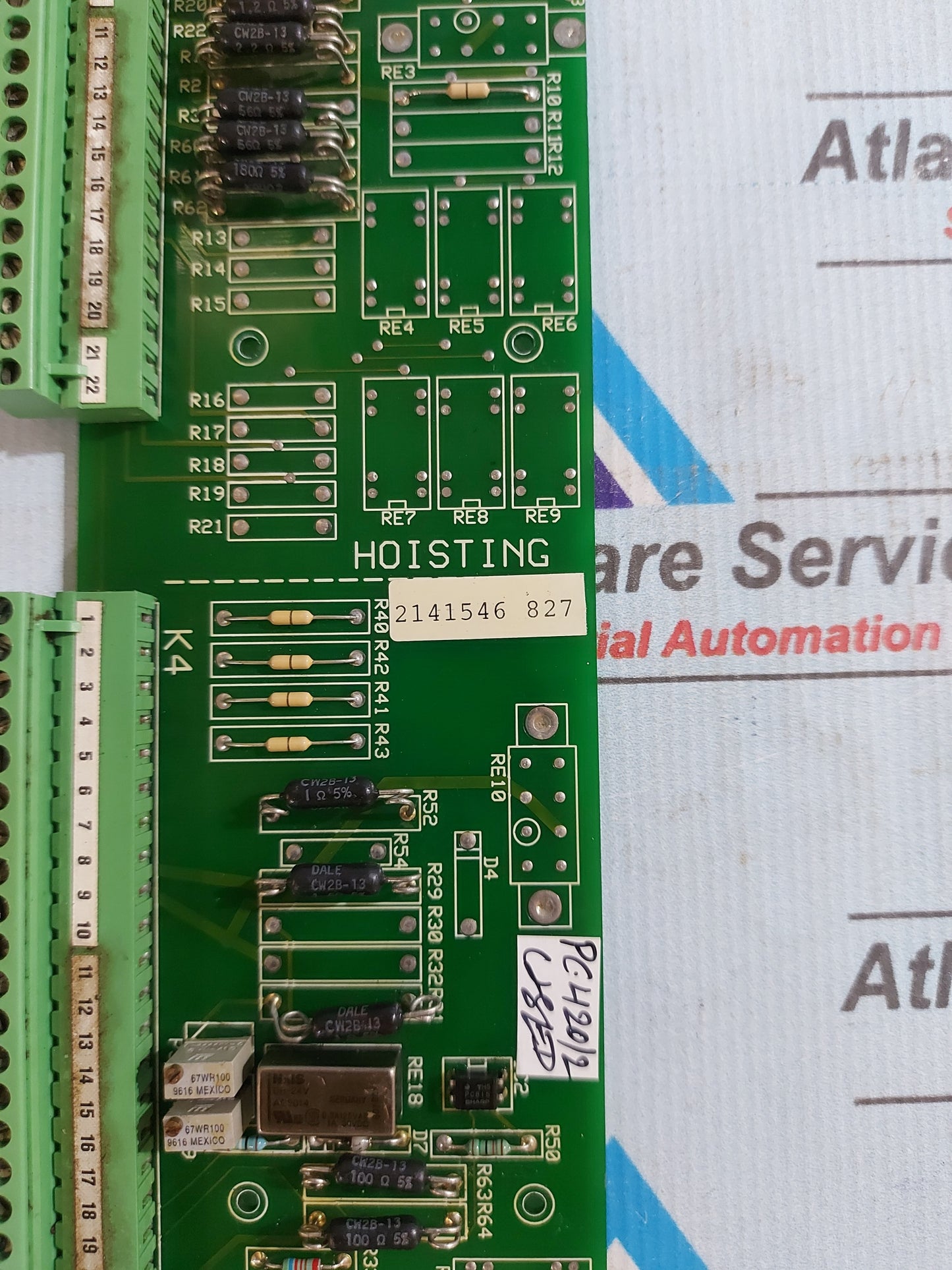 MACGREGOR HAGGLUNDS 214 1546-827 PCB CARD