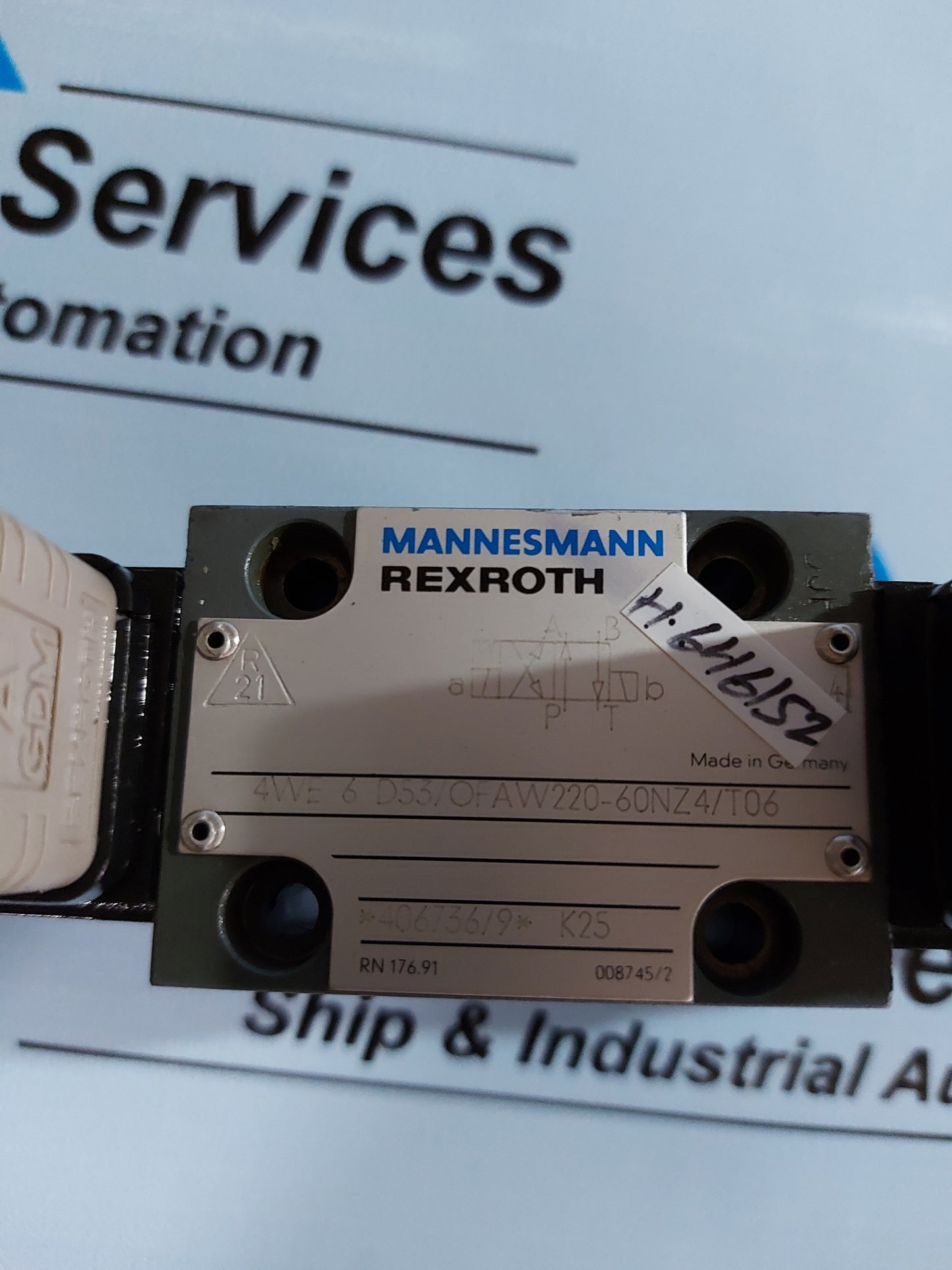 MANNESHMANN REXROTH 4WE 6 D53/OFAW220-60NZ4/T06 SOLENOID VALVE H646