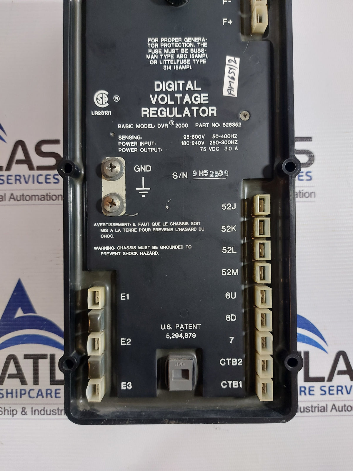 MARATHON ELECTRIC DVR2000 DIGITAL VOLTAGE REGULATOR 526352