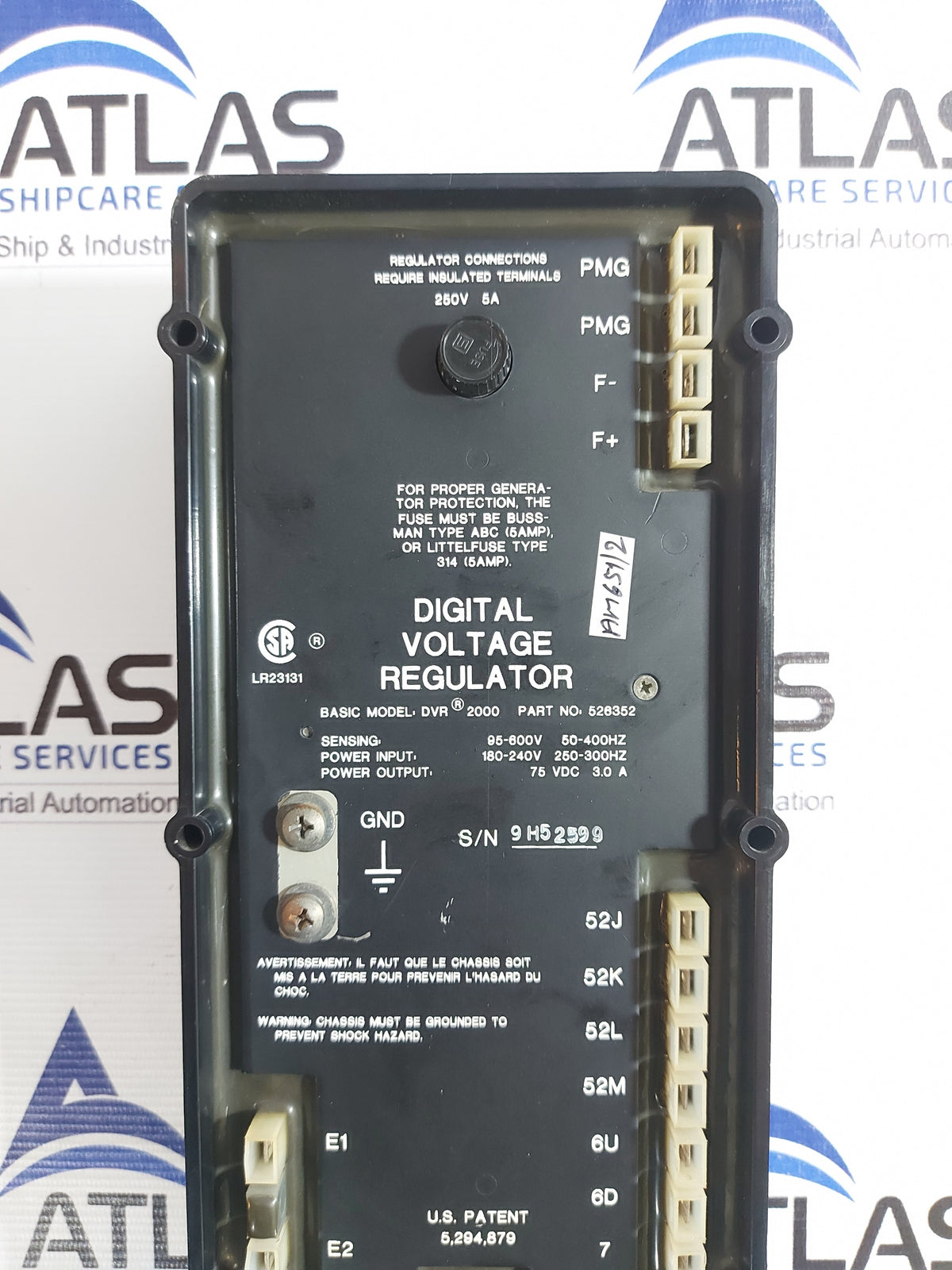 MARATHON ELECTRIC DVR2000 DIGITAL VOLTAGE REGULATOR 526352