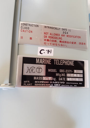 NIPPON MARINE TELEPHONE ODC-2371-1
