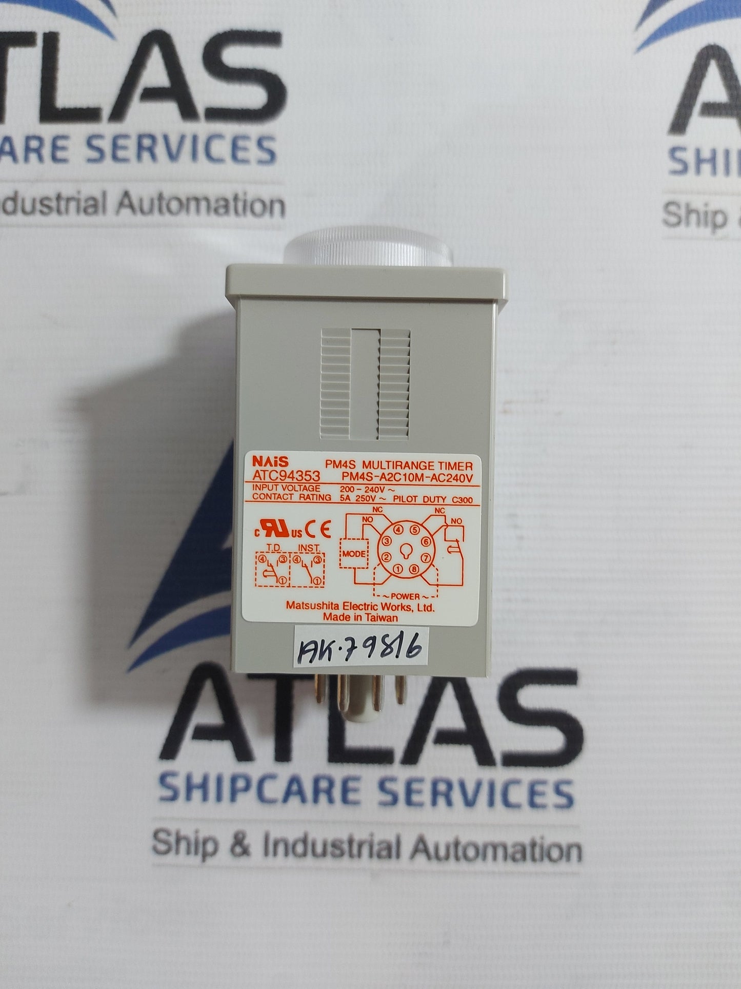 MATSUSHITA PM4S-A2C10M-AC240V PM4S MULTIRANGE TIMER