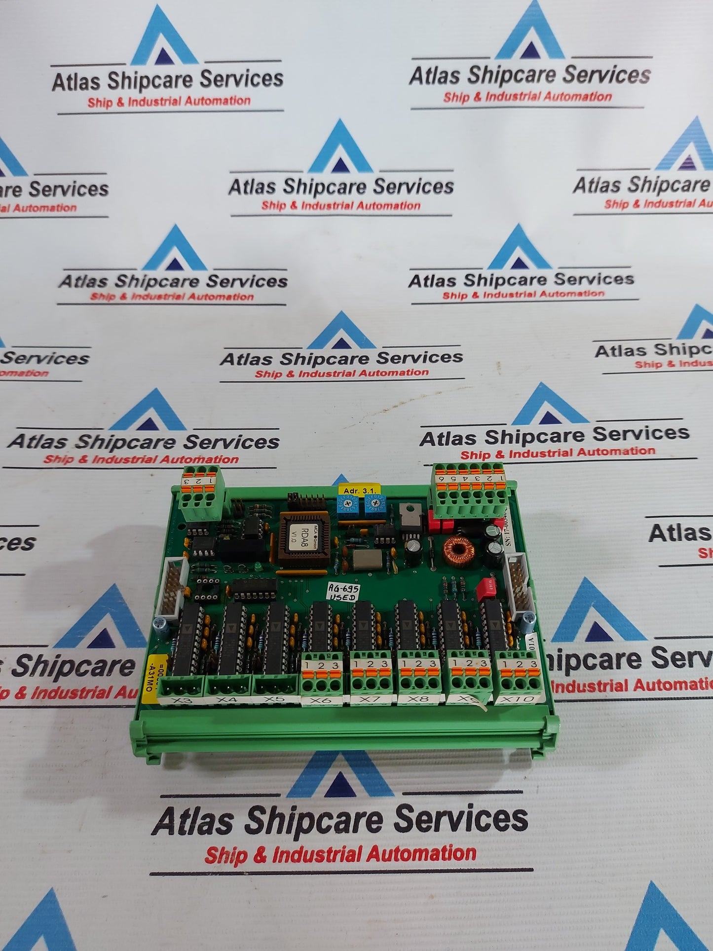 MCA RDA8-01A PCB CIRCUIT BOARD AG695