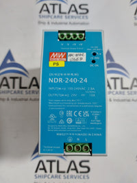 MEAN WELL NDR-240-24 100-240VAC 10A DIN RAIL POWER SUPPLY