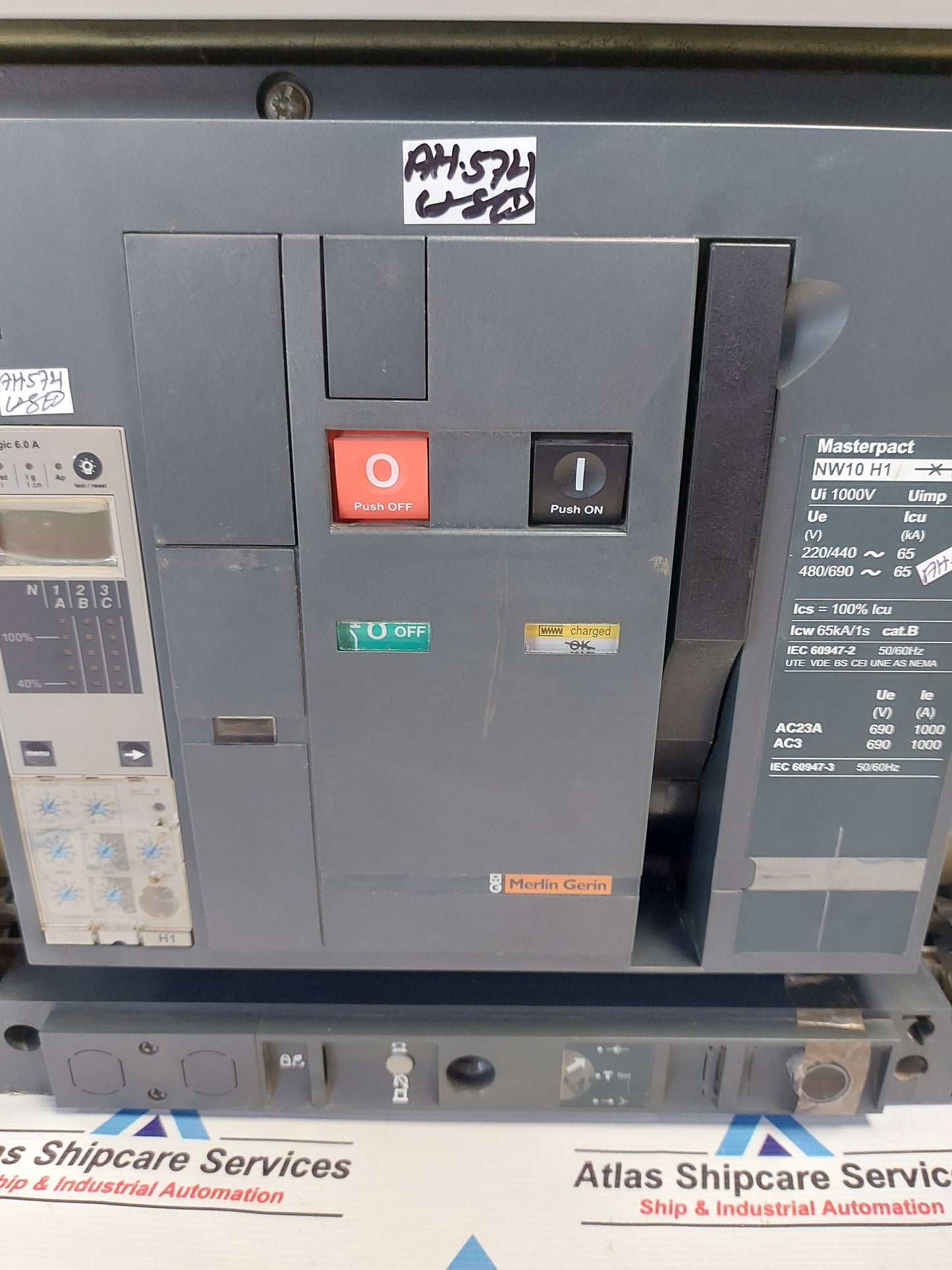 MERLIN GERIN MASTERPACT NW10 H1 CIRCUIT BREAKER