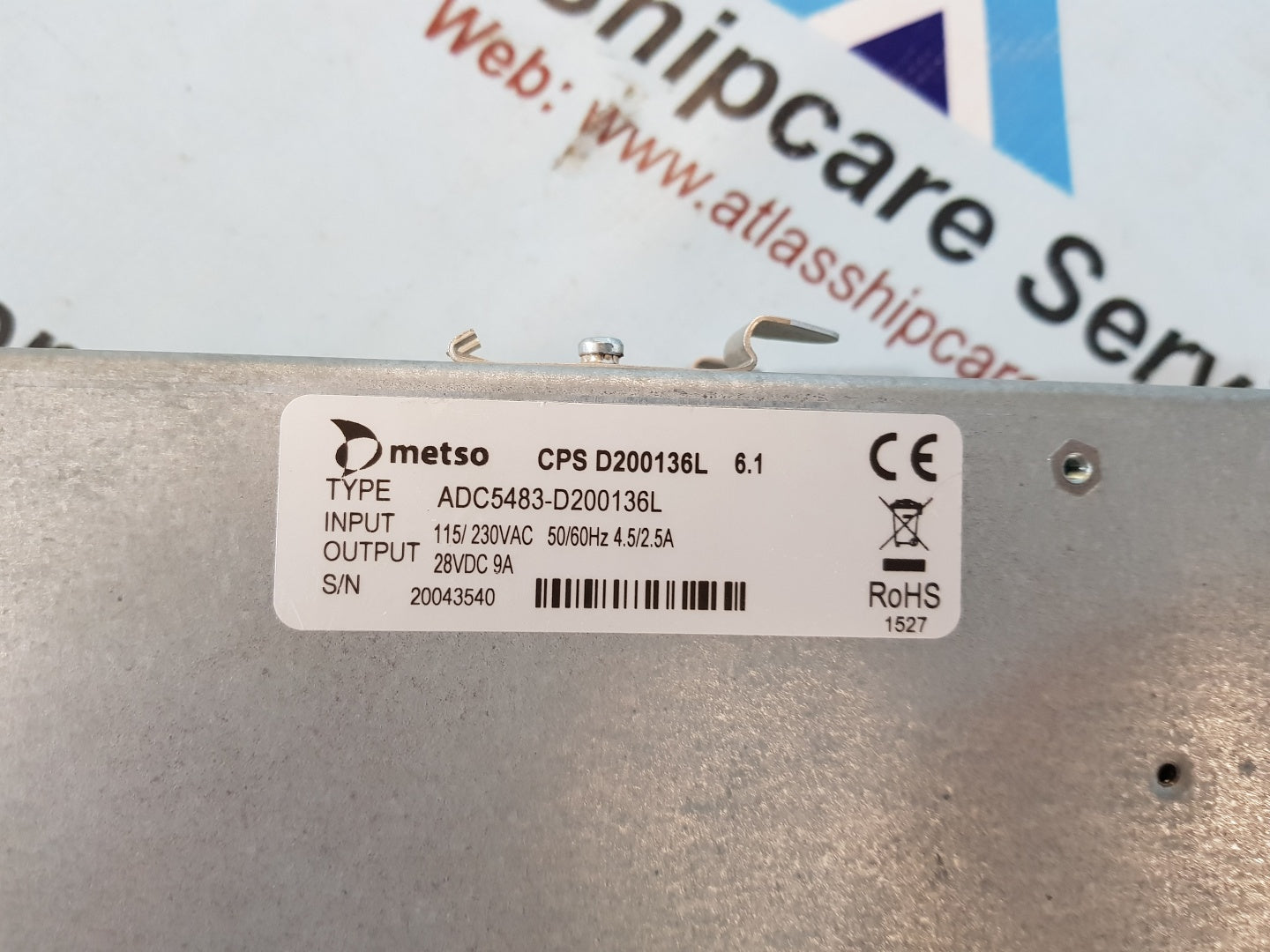 METSO ADC5483-D200136L POWER SUPPLY MODULE