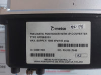 METSO NP706/B1S1 NELES PNEUMATIC POSITIONER WITH I/P-CONVERTER