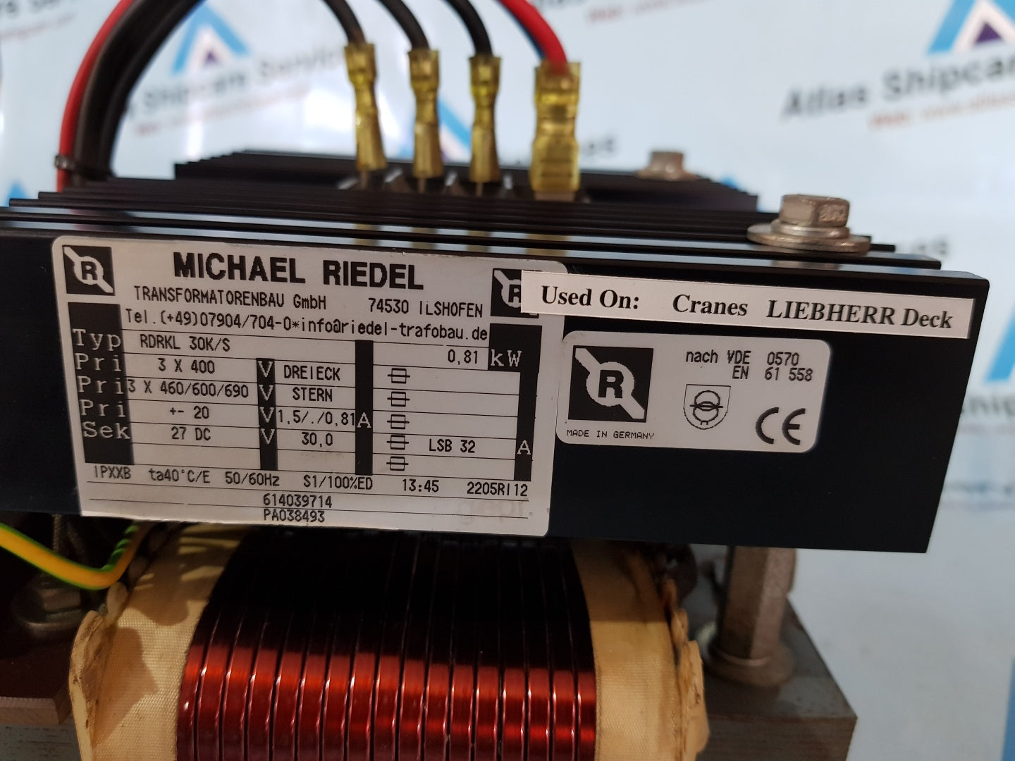 MICHAEL RIEDEL RDRKL 30K/S AC TRANSFORMAR