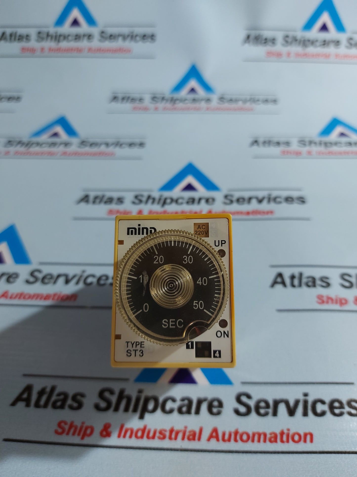 MIND ELECTRIC ST3PA-C TIME RELAY AC240V 3A 0 - 50 Sec
