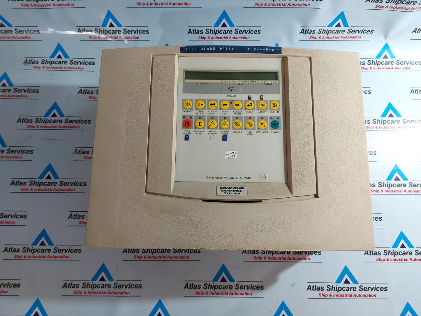 MINERVA MARINE T1016R FIRE ALARM CONTROL PANEL