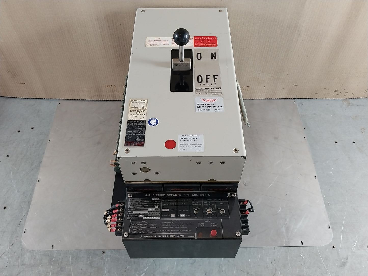MITSUBISHI ABE 803-S AIR CIRCUIT BREAKER