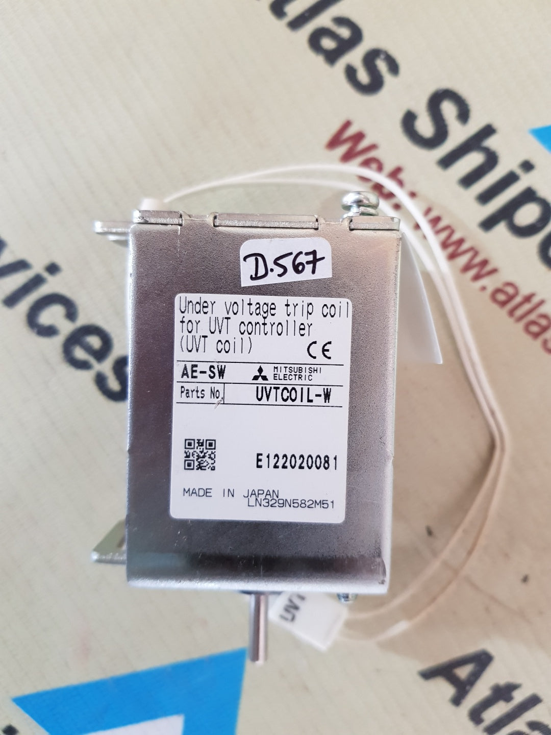 MITSUBISHI AE-SW UNDER VOLTAGE TRIP COIL FOR UVT CONTROLLER