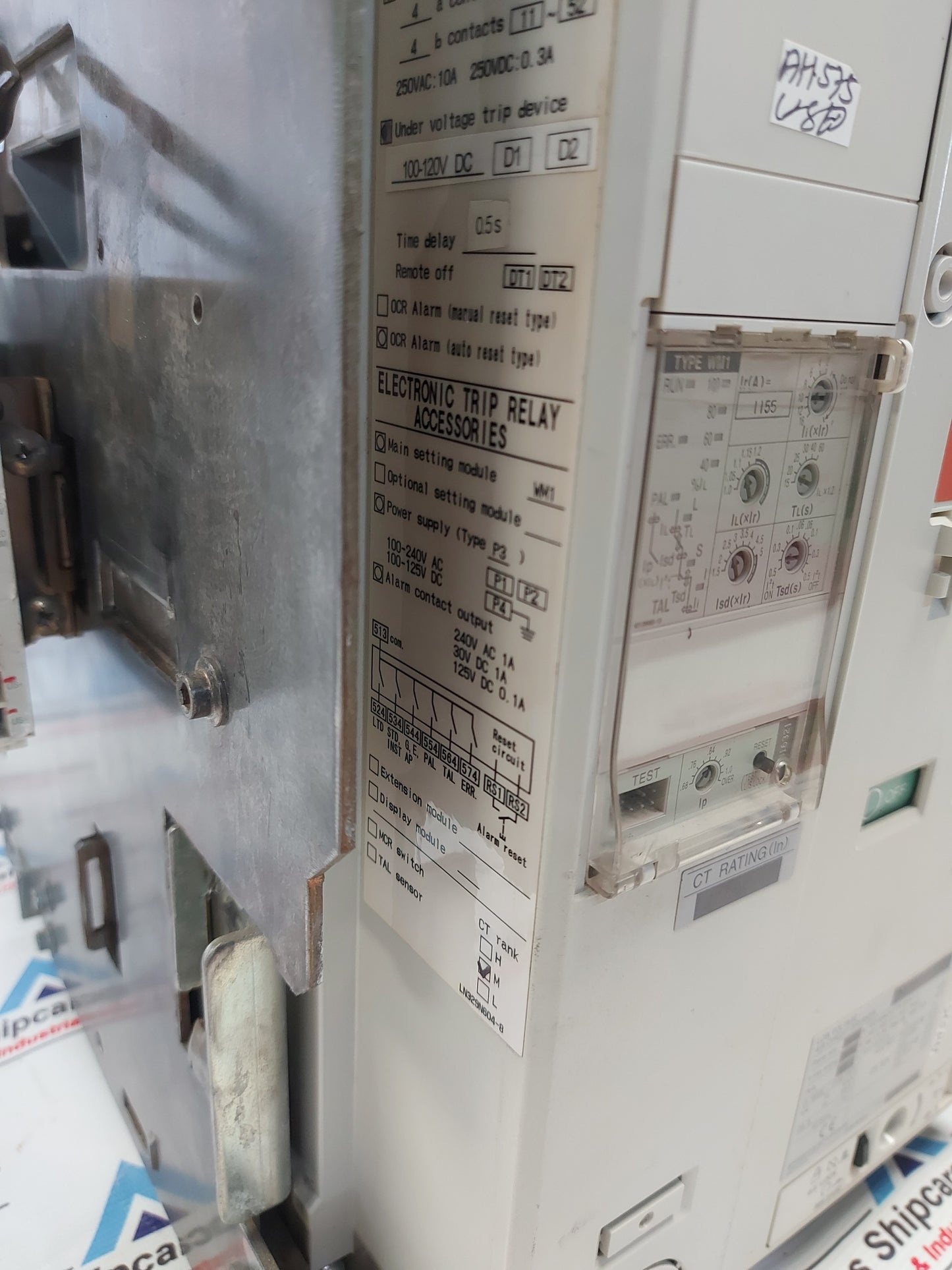 MITSUBISHI AE1600-SW LOW VOLTAGE AIR CIRCUIT BREAKER