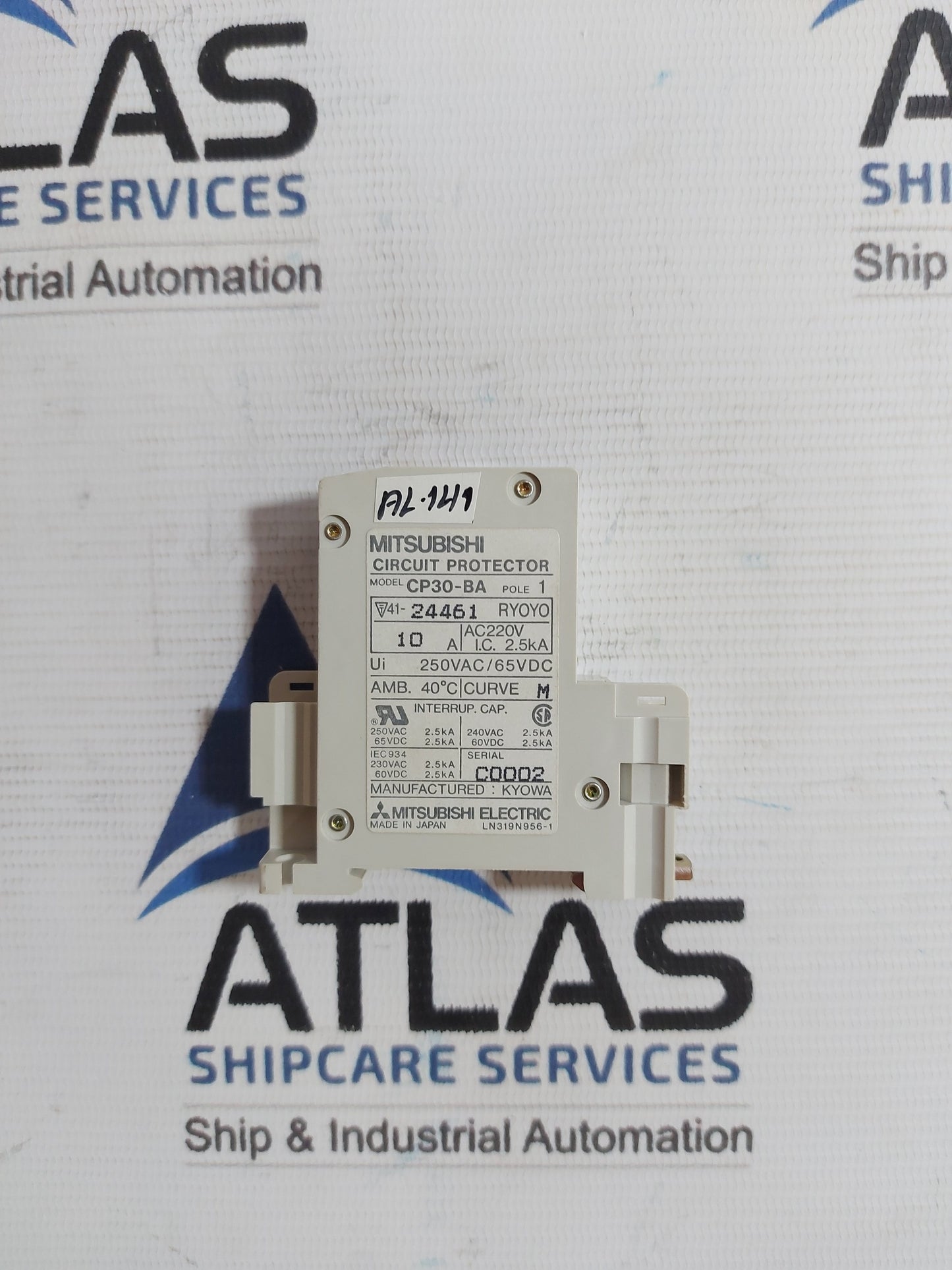 MITSUBISHI CP30-BA CIRCUIT PROTECTOR 1 POLE 10A