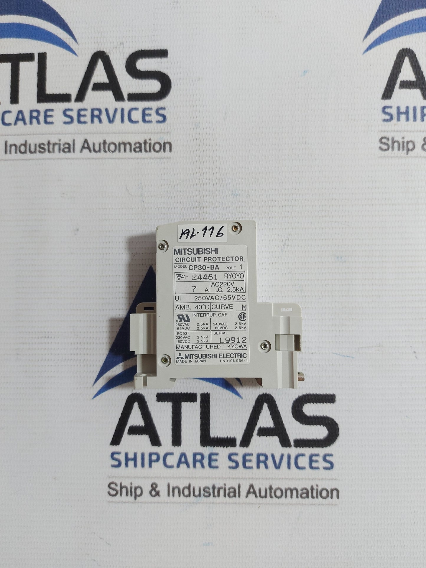 MITSUBISHI CP30-BA CIRCUIT PROTECTOR 1 POLE 7A
