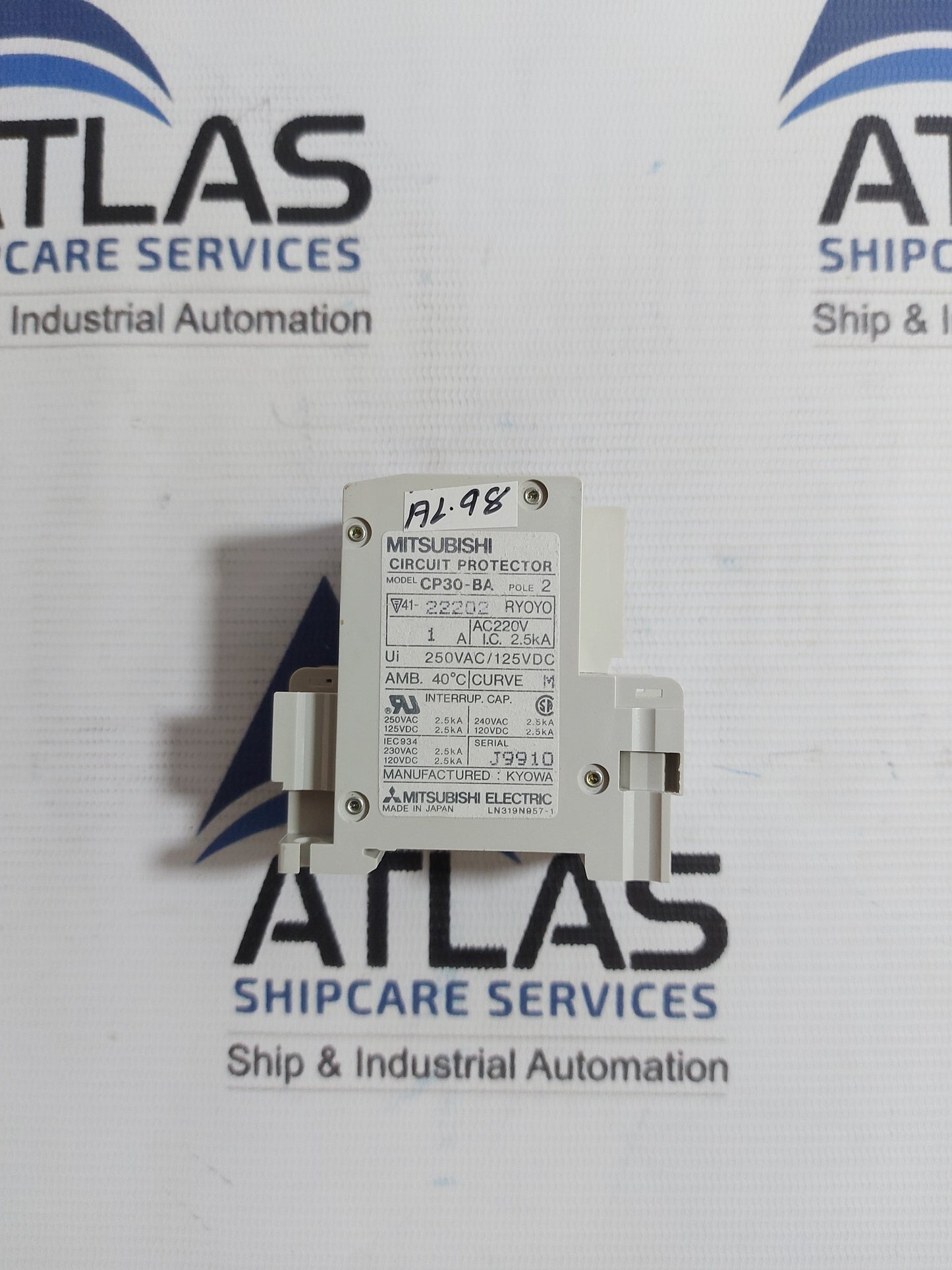 MITSUBISHI CP30-BA CIRCUIT PROTECTOR 2 POLE 1A
