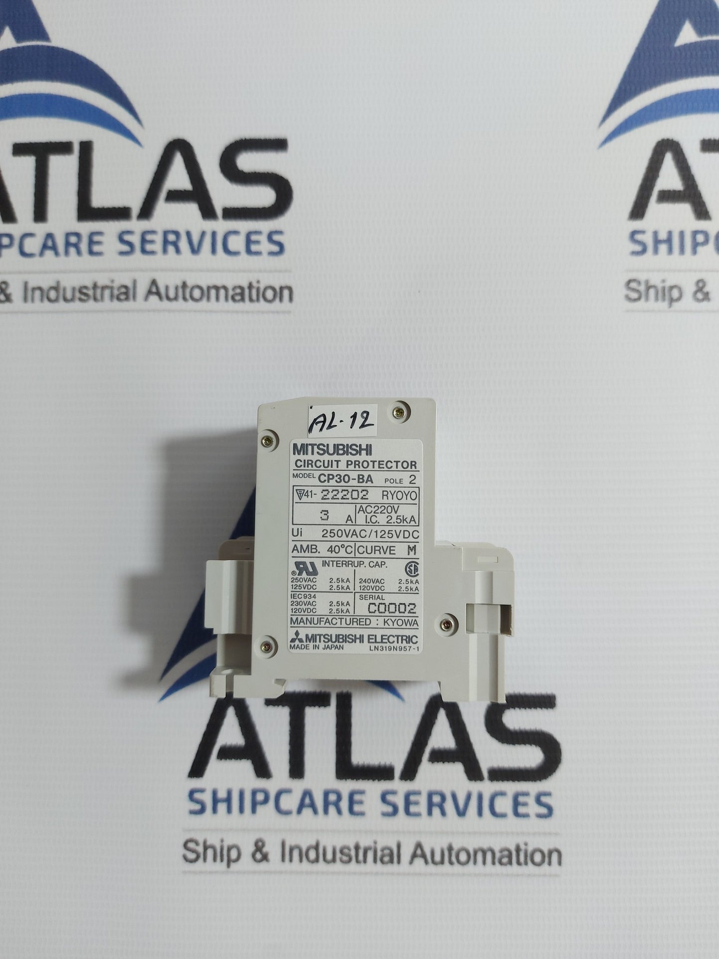 MITSUBISHI CP30-BA CIRCUIT PROTECTOR 2 POLE 3A