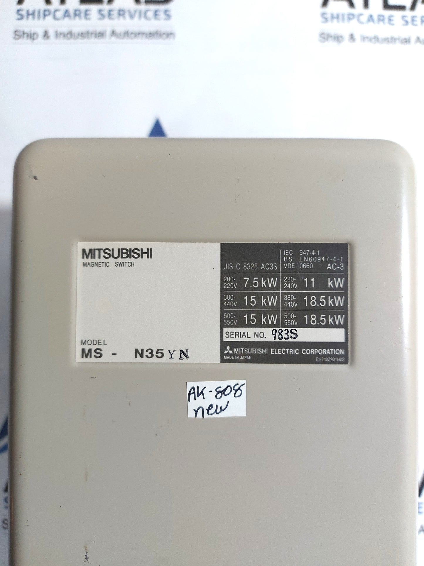 MITSUBISHI ELECTRIC CONNECTING DIAGRAM MS-N35YN MOTOR STARTER