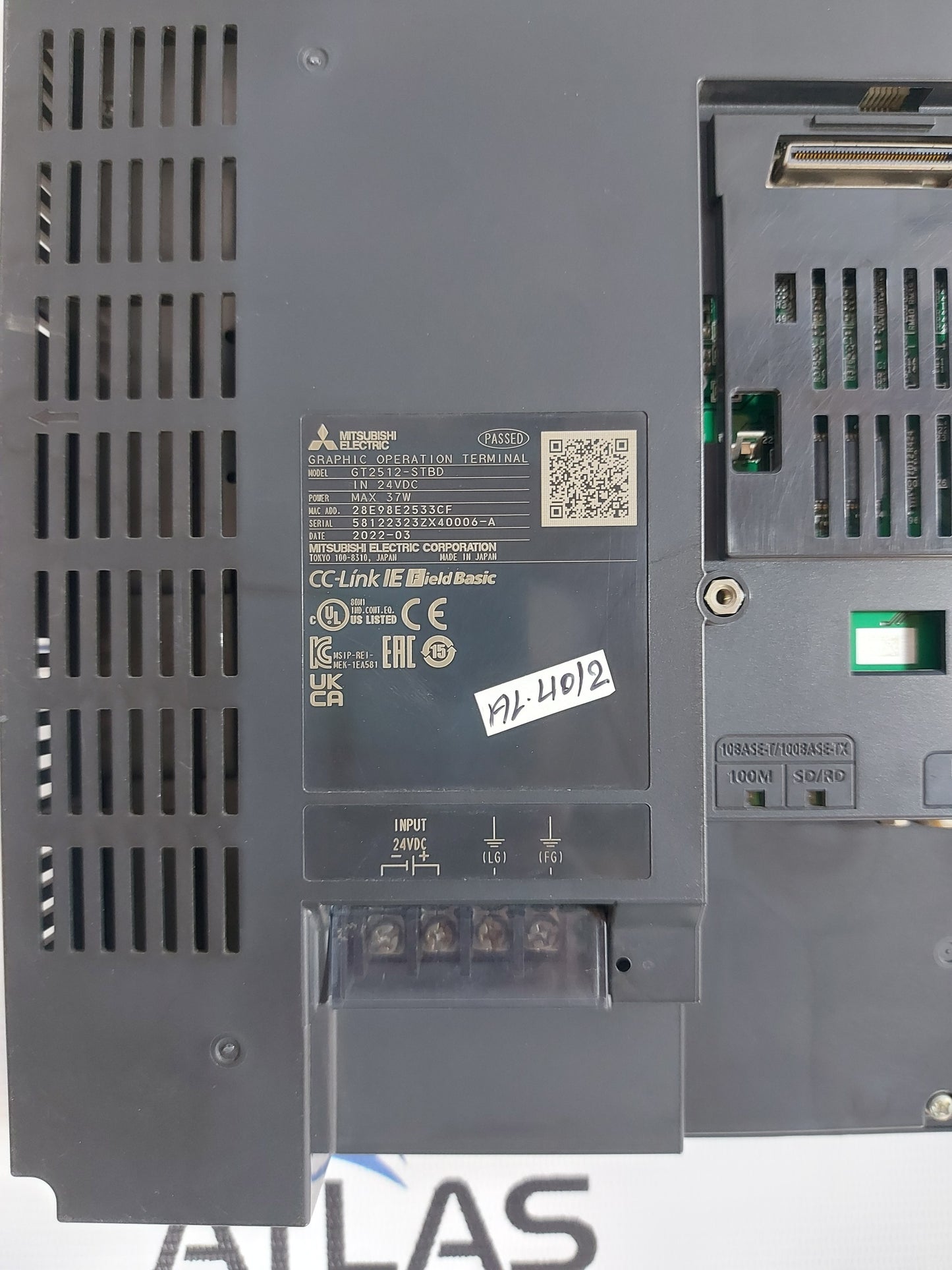 MITSUBISHI ELECTRIC GT2512-STBD CC-LINK HMI GRAPHIC OPERATION TERMINAL