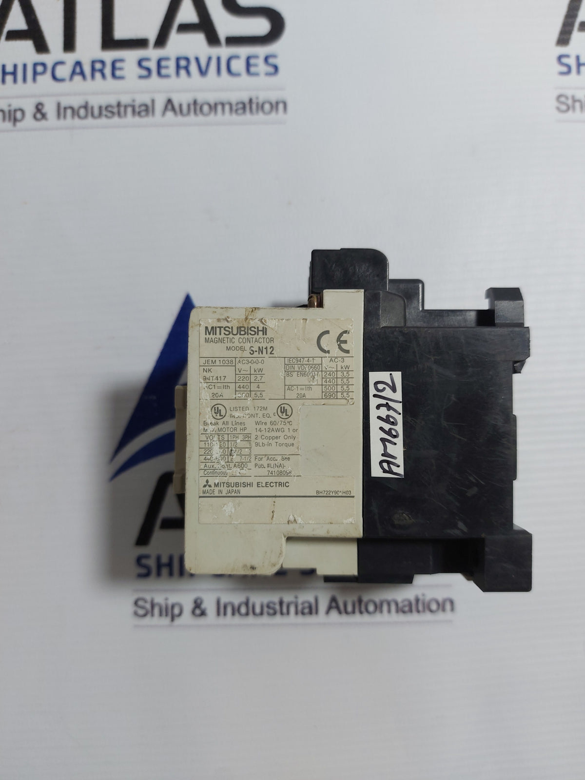 MITSUBISHI ELECTRIC S-N12 MAGNETIC CONTACTOR 20A