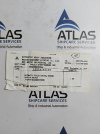 MITSUBISHI J-SSP60X-2X-0 AUTOMATIC BOILER CONTROL SYSTEM MONITOR SWITCH