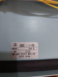 MITSUBISHI KAKOKI KAISHA GBC-1-TR CONTROL PANEL O.LUBRICANT SEPARATOR AUTO CONT PANEL