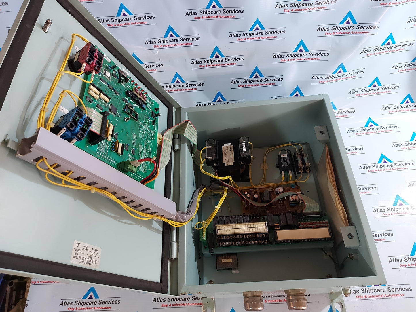 MITSUBISHI KAKOKI KAISHA GBC-1-TR CONTROL PANEL O.LUBRICANT SEPARATOR AUTO CONT PANEL