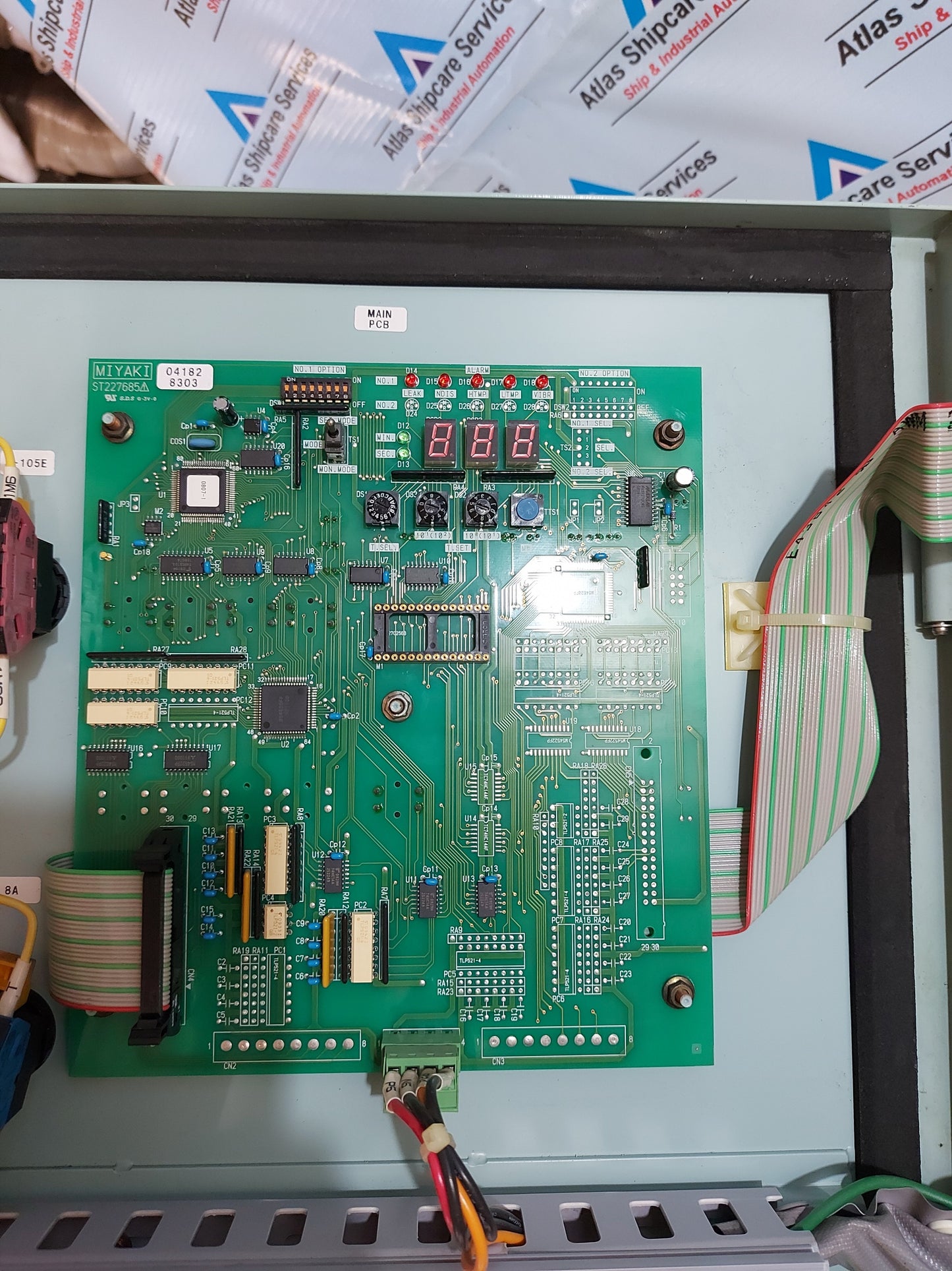MITSUBISHI KAKOKI KAISHA GBC-1-TR CONTROL PANEL O.LUBRICANT SEPARATOR AUTO CONT PANEL