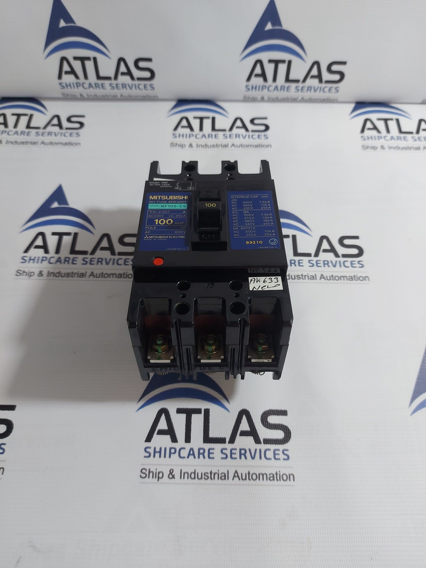 MITSUBISHI NF100-CS NO-FUSE BREAKER 3 POLE 100Amp